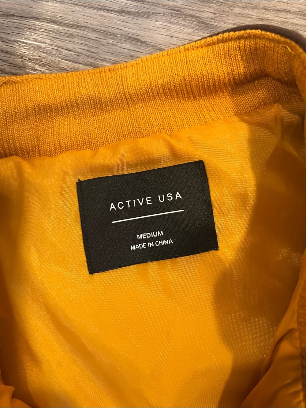 ACTIVE USA Quilted Mustard Sleeveless Vest - Picture 2 of 5